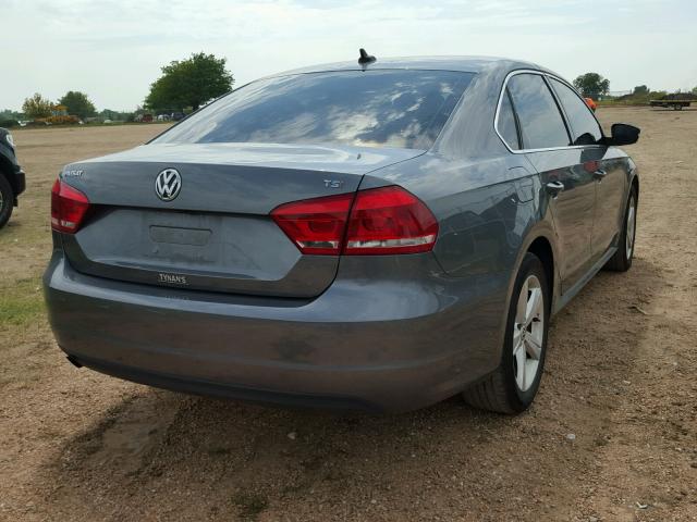 1VWAS7A38FC090115 - 2015 VOLKSWAGEN PASSAT S SILVER photo 4