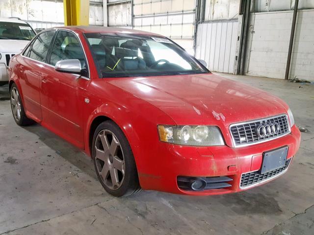 WAUPL68E04A114490 - 2004 AUDI S4 RED photo 1