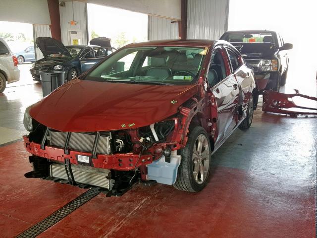 1G1BF5SM9H7148082 - 2017 CHEVROLET CRUZE PREM RED photo 2