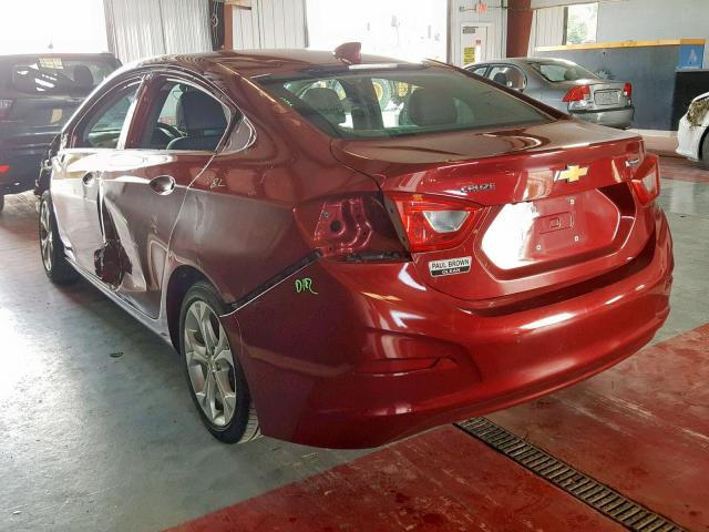 1G1BF5SM9H7148082 - 2017 CHEVROLET CRUZE PREM RED photo 3