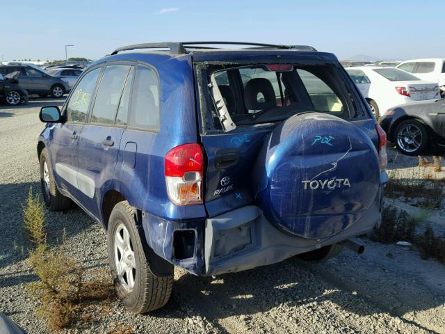 JTEGH20V010036170 - 2001 TOYOTA RAV4 BLUE photo 3