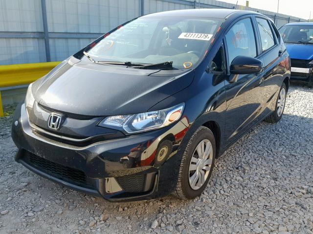 JHMGK5H54HS013970 - 2017 HONDA FIT LX BLACK photo 2