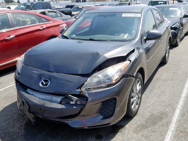 JM1BL1V84D1708689 - 2013 MAZDA 3 I GRAY photo 2