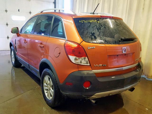 3GSDL43N08S566207 - 2008 SATURN VUE XE ORANGE photo 3