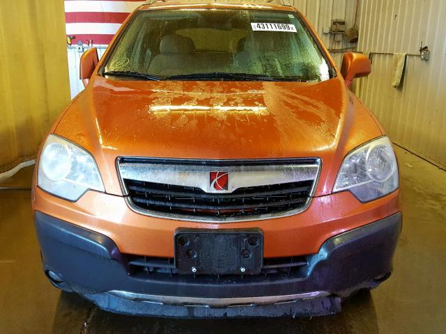 3GSDL43N08S566207 - 2008 SATURN VUE XE ORANGE photo 9