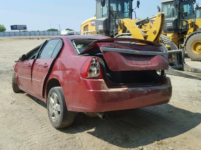 1G1ZU53826F277094 - 2006 CHEVROLET MALIBU LTZ მუქწითელი ფოტო 3