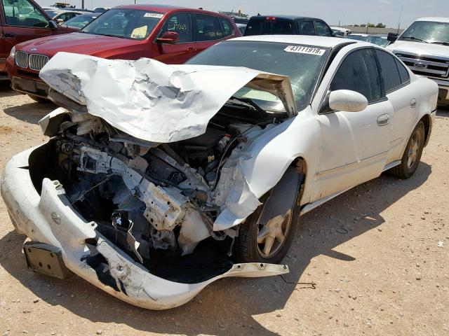 1G3NL52T21C145087 - 2001 OLDSMOBILE ALERO GL WHITE photo 2