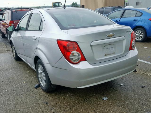 1G1JA5SH9C4137624 - 2012 CHEVROLET SONIC LS GRAY photo 3