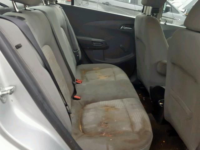 1G1JA5SH9C4137624 - 2012 CHEVROLET SONIC LS GRAY photo 6