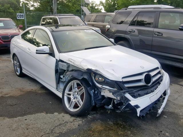 WDDGJ8JB3DG073263 - 2013 MERCEDES-BENZ C 350 4MAT WHITE photo 1