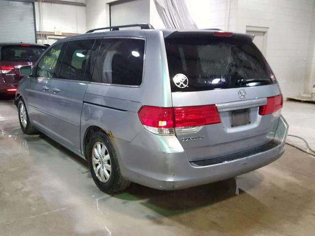 5FNRL38458B115455 - 2008 HONDA ODYSSEY EX SILVER photo 3