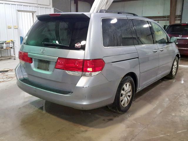 5FNRL38458B115455 - 2008 HONDA ODYSSEY EX SILVER photo 4