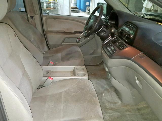 5FNRL38458B115455 - 2008 HONDA ODYSSEY EX SILVER photo 5