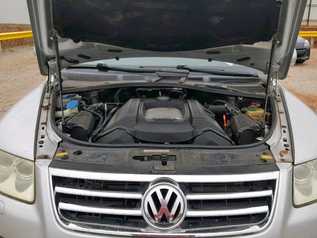 WVGMM77L65D022871 - 2005 VOLKSWAGEN TOUAREG 4. SILVER photo 7