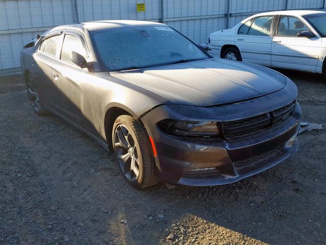 2C3CDXHGXHH622970 - 2017 DODGE CHARGER SX GRAY photo 1