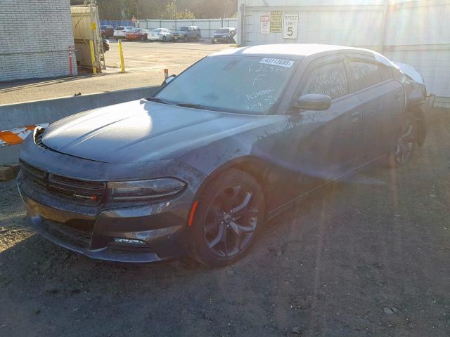 2C3CDXHGXHH622970 - 2017 DODGE CHARGER SX GRAY photo 2