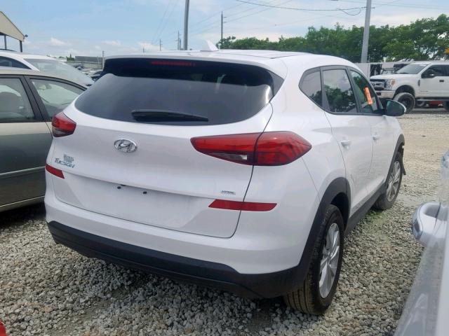 KM8J2CA43KU972216 - 2019 HYUNDAI TUCSON SE WHITE photo 4