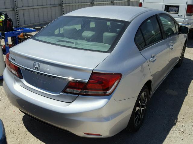 19XFB2F99DE245088 - 2013 HONDA CIVIC EXL SILVER photo 4