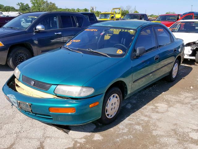 JM1BB1412T0316287 - 1996 MAZDA PROTEGE DX GREEN photo 2