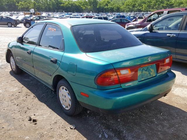 JM1BB1412T0316287 - 1996 MAZDA PROTEGE DX GREEN photo 3