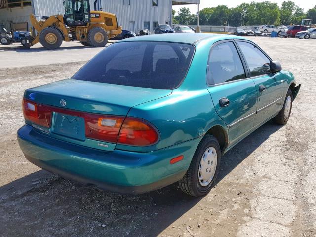 JM1BB1412T0316287 - 1996 MAZDA PROTEGE DX GREEN photo 4