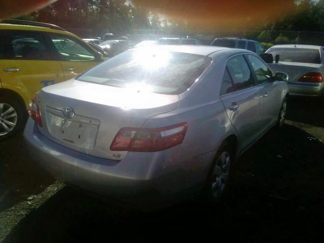 4T1BE46K97U113258 - 2007 TOYOTA CAMRY NEW SILVER photo 4