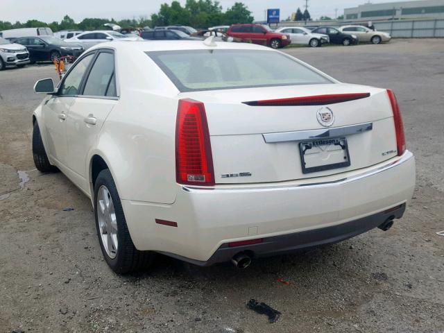 1G6DS57V890145443 - 2009 CADILLAC CTS HI FEA WHITE photo 3