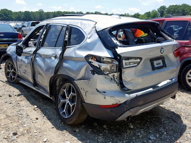 WBXHT3Z39H4A56344 - 2017 BMW X1 XDRIVE2 SILVER photo 3