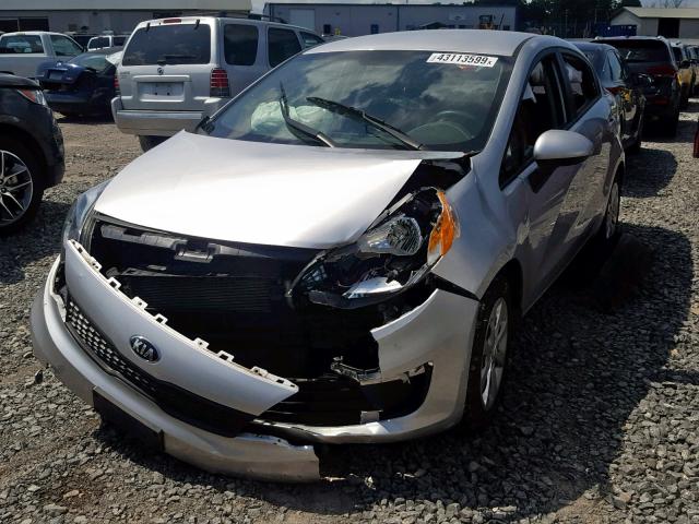 KNADM4A31G6658596 - 2016 KIA RIO LX SILVER photo 2