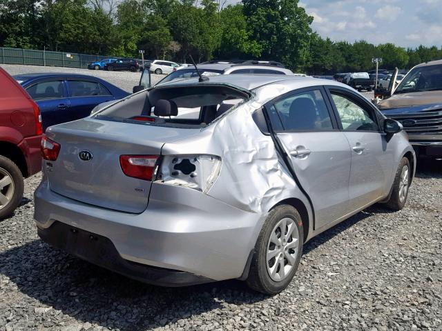 KNADM4A31G6658596 - 2016 KIA RIO LX SILVER photo 4