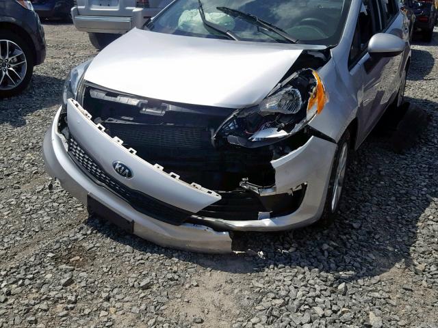 KNADM4A31G6658596 - 2016 KIA RIO LX SILVER photo 9