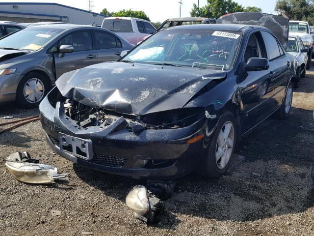 1YVFP80D535M28624 - 2003 MAZDA 6 S BLACK photo 2