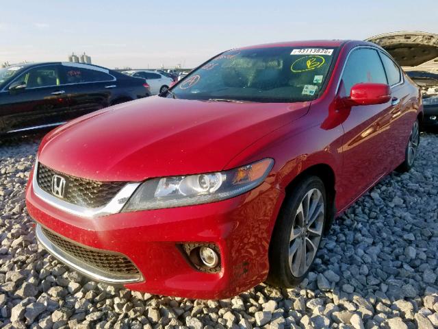 1HGCT2B81EA008467 - 2014 HONDA ACCORD EXL RED photo 2