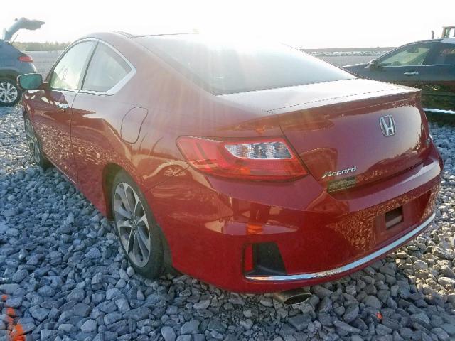 1HGCT2B81EA008467 - 2014 HONDA ACCORD EXL RED photo 3