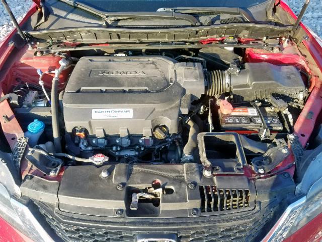 1HGCT2B81EA008467 - 2014 HONDA ACCORD EXL RED photo 7