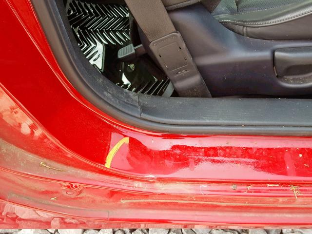 1HGCT2B81EA008467 - 2014 HONDA ACCORD EXL RED photo 9