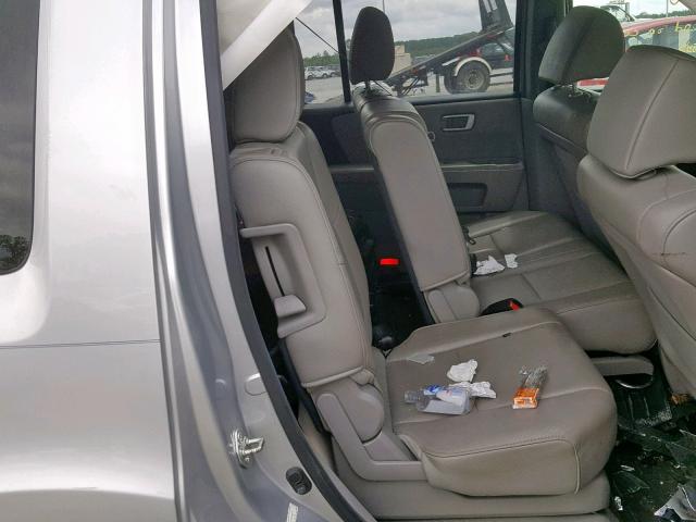 5FNYF4H7XDB036974 - 2013 HONDA PILOT EXLN SILVER photo 6