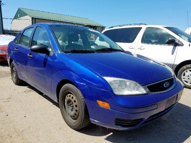 1FAFP34N15W128030 - 2005 FORD FOCUS ZX4 BLUE photo 1