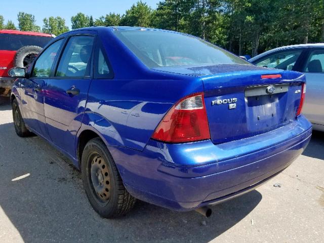 1FAFP34N15W128030 - 2005 FORD FOCUS ZX4 BLUE photo 3