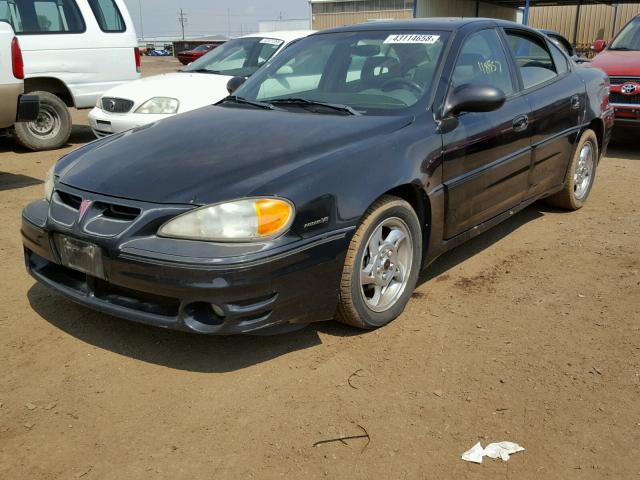 1G2NW52E84C189435 - 2004 PONTIAC GRAND AM G BLACK photo 2