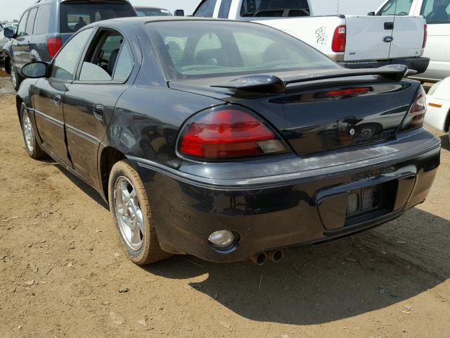 1G2NW52E84C189435 - 2004 PONTIAC GRAND AM G BLACK photo 3