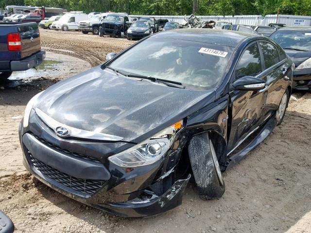 KMHEC4A46BA003225 - 2011 HYUNDAI SONATA HYB BLACK photo 2