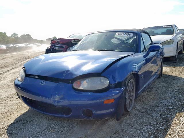 JM1NB3535X0128412 - 1999 MAZDA MX-5 MIATA BLUE photo 2