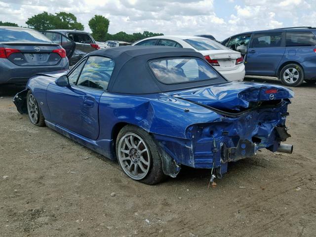 JM1NB3535X0128412 - 1999 MAZDA MX-5 MIATA BLUE photo 3