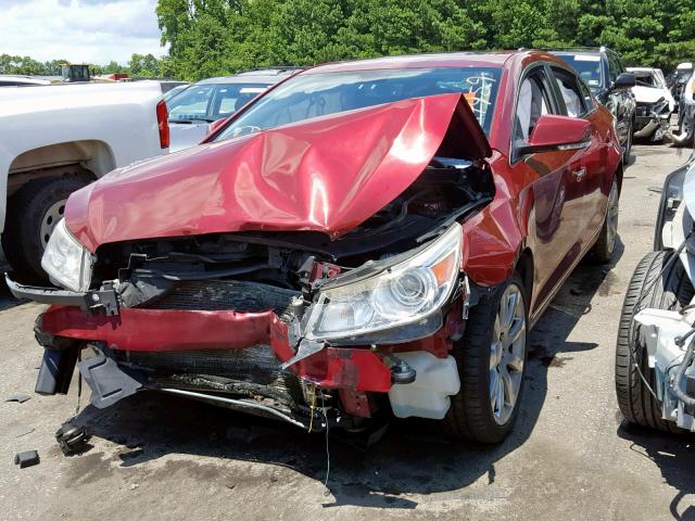 1G4GE5GVXAF295570 - 2010 BUICK LACROSSE C BURGUNDY photo 2