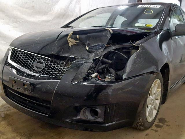 3N1AB6AP1CL702710 - 2012 NISSAN SENTRA 2.0 BLACK photo 9