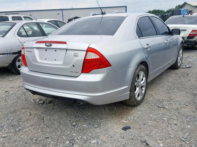 3FAHP0CG7BR336356 - 2011 FORD FUSION SEL SILVER photo 4