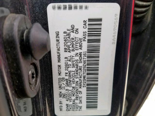 5Y2SM67029Z467161 - 2009 PONTIAC VIBE GRAY photo 10