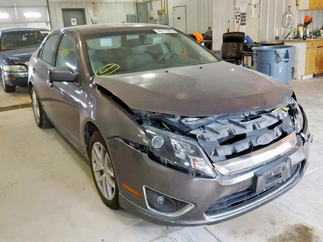 3FAHP0JG8CR418665 - 2012 FORD FUSION SEL GRAY photo 1