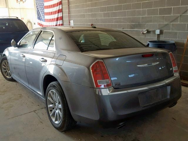 2C3CCACG9CH277303 - 2012 CHRYSLER 300 LIMITE GRAY photo 3